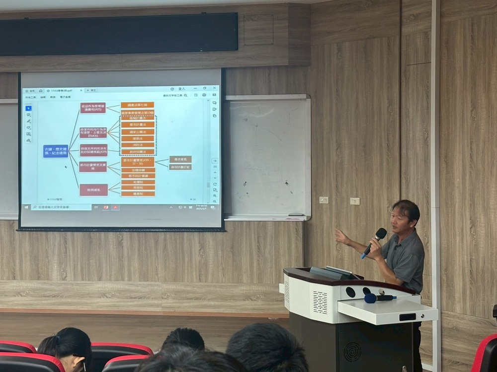 文化部文化資產局游英俊專門委員演講圖片